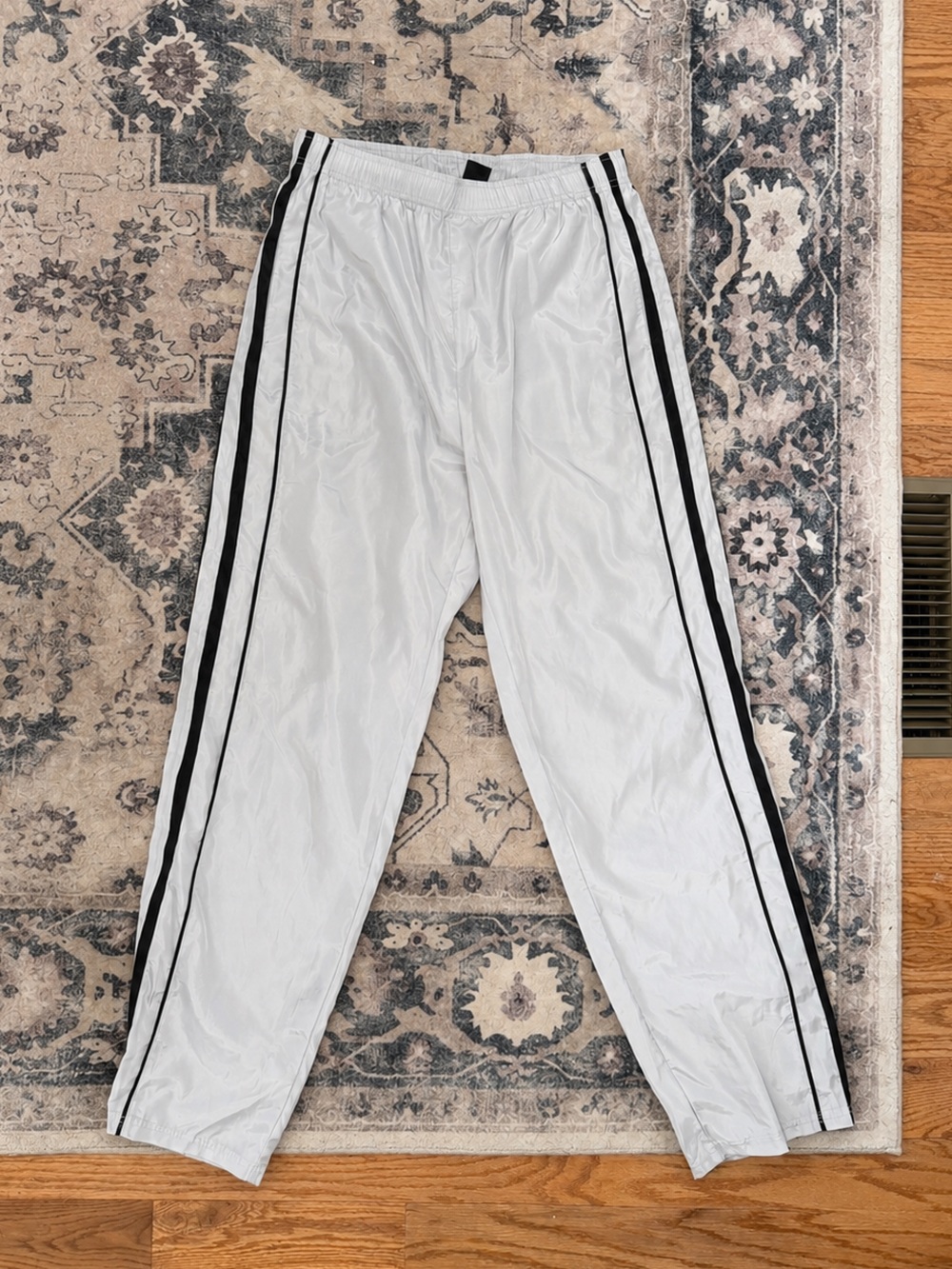 ECHT Grey/Silver Joggers with Black Side Stripes